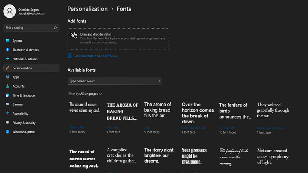 How to Change the Font in Windows 11